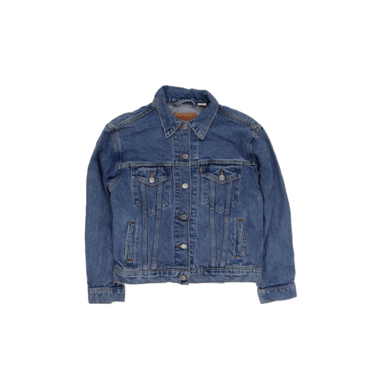 Levi's Vintage Blue Denim Trucker Jacket Size S Unisex Cotton