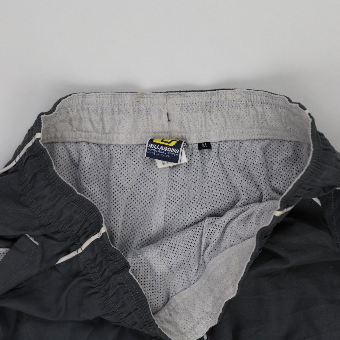 Billabong Grey Track Bottoms Men's Medium Polyester Vintage Trousers 77cm Inseam