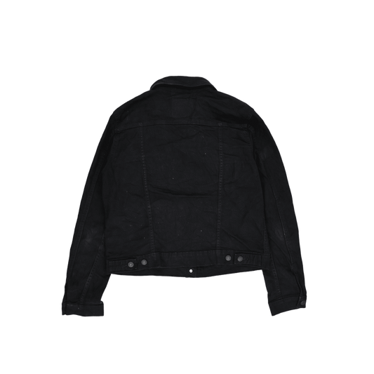 Levi's Black Denim Trucker Jacket Large Cotton Vintage