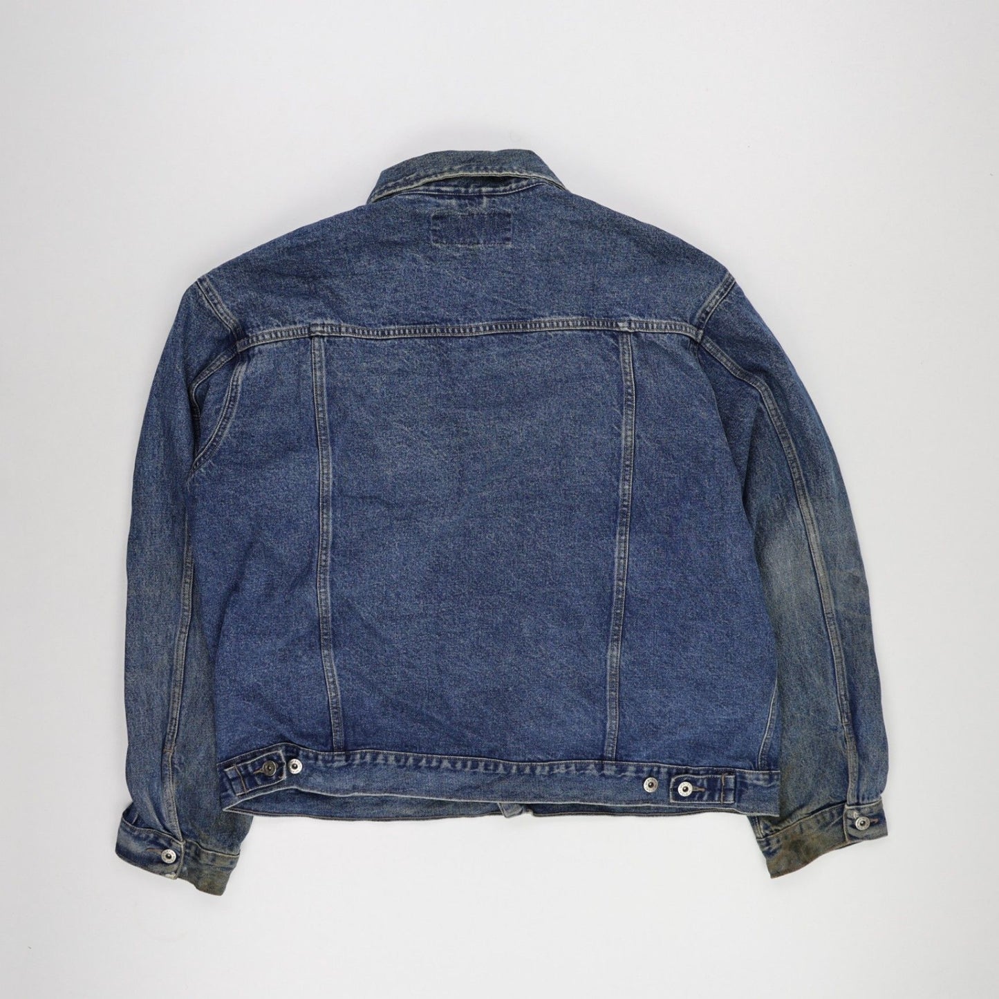 Wrangler Hero Vintage Blue Denim Jacket Men's Large Cotton Western Collared