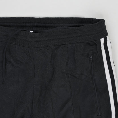 adidas Black Track Pants Medium Polyester Blend Men's 38 Inseam