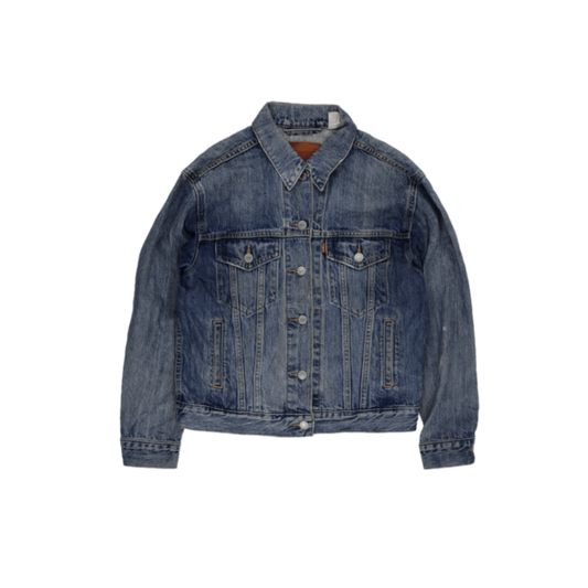 Levi's Classic Blue Denim Trucker Jacket Small 100% Cotton