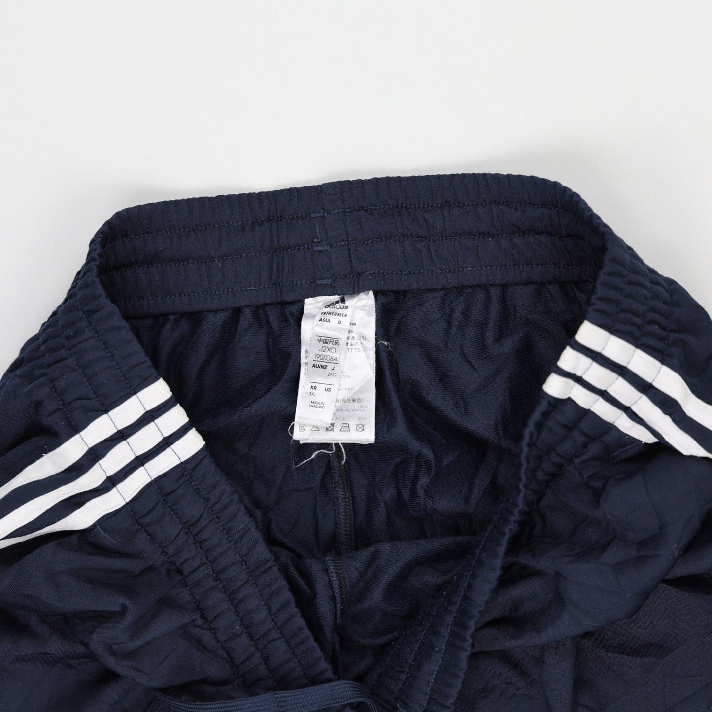 adidas Navy Blue Track Pants Medium Polyester 76cm Inseam 41cm Waist