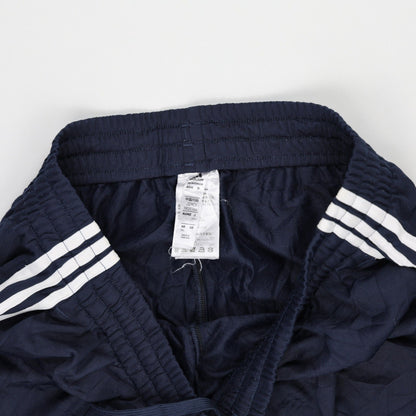 adidas Navy Blue Track Pants Medium Polyester 76cm Inseam 41cm Waist