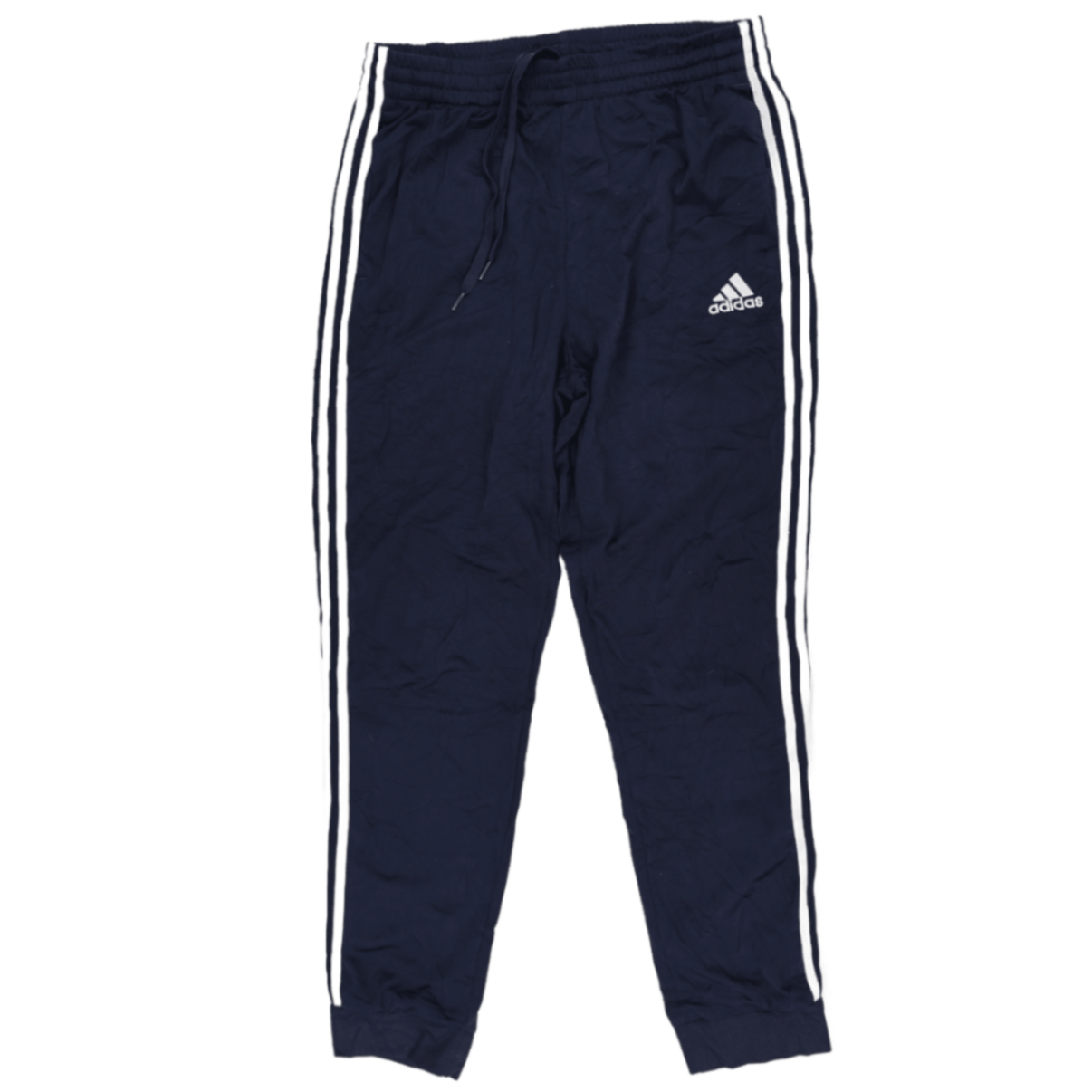 adidas Navy Blue Track Pants Medium Polyester 76cm Inseam 41cm Waist