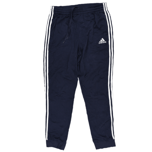 adidas Navy Blue Track Pants Medium Polyester 76cm Inseam 41cm Waist