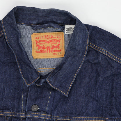 Levi's Classic Indigo Denim Jacket Unisex 3XL Cotton Vintage