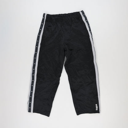 Kappa Vintage Black Track Pants Large 76cm Inseam 82cm Waist Polyester