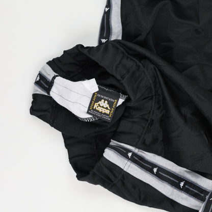 Kappa Vintage Black Track Pants Large 76cm Inseam 82cm Waist Polyester