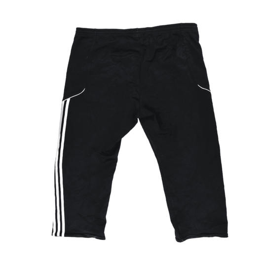 adidas Climalite Black Tracksuit Bottoms Men Size L Polyester Sportswear 58cm Inseam 44cm Waist