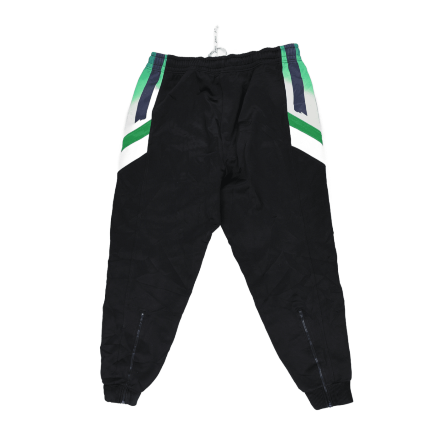 ASICS Vintage Black Track Bottoms Men's Medium 38 Waist 76 Inseam Polyester Joggers