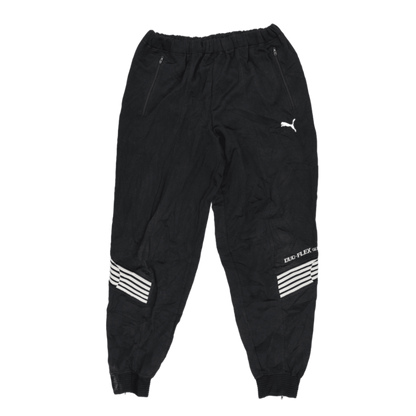 PUMA Black Track Bottoms Men's Medium Polyester Blend 36 Inch Waist 76 cm Inseam