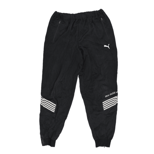 PUMA Black Track Bottoms Men's Medium Polyester Blend 36 Inch Waist 76 cm Inseam