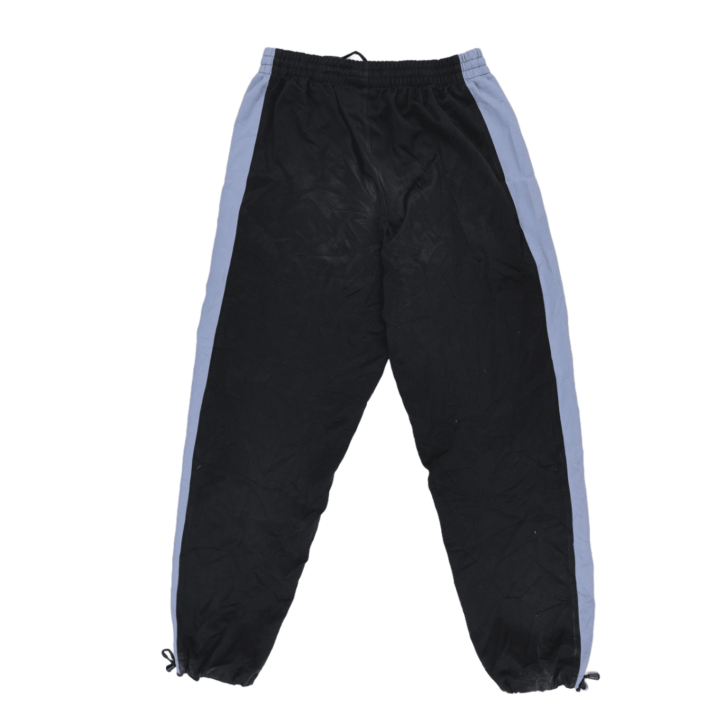 Umbro Vintage Black Track Pants with Blue Side Stripe Size L Polyester
