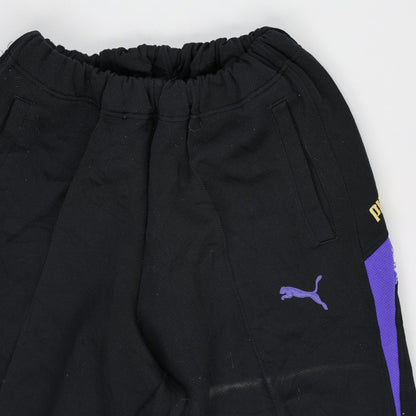 PUMA Vintage Black Purple Track Bottoms Men's Size L 42 Waist 77 Inseam Polyester