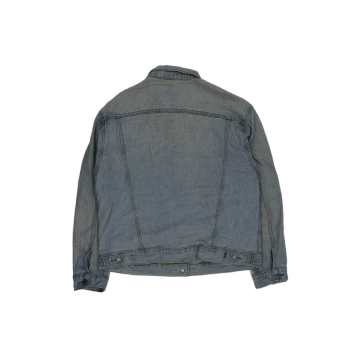 Levi's Light Blue Denim Jacket Large 100% Cotton Vintage Men's Collared Coat