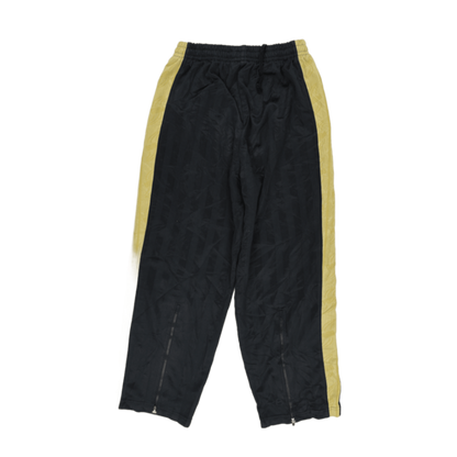 PUMA Vintage Black Gold Track Pants Men Medium Polyester 78 Inseam