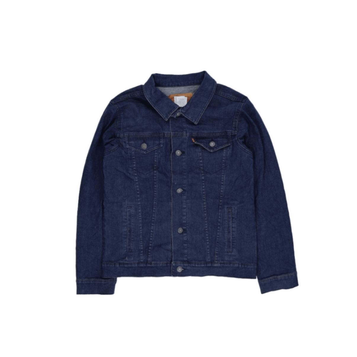 Levi's Strauss & Co Classic Denim Trucker Jacket Indigo Blue Large Cotton