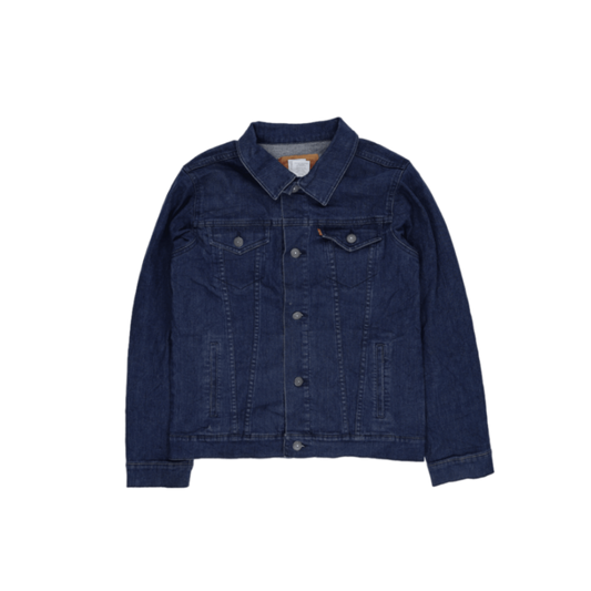 Levi's Strauss & Co Classic Denim Trucker Jacket Indigo Blue Large Cotton