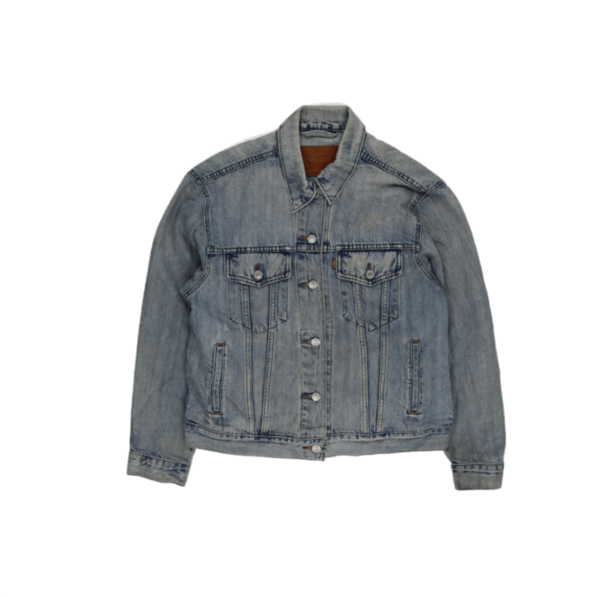 Levi's Vintage Large Light Blue Denim Trucker Jacket Cotton