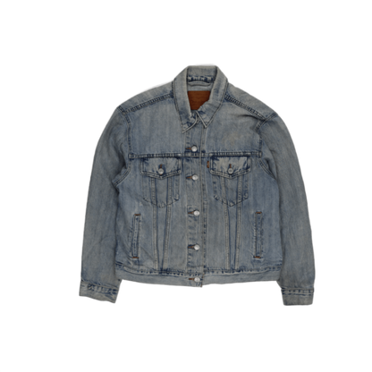 Levi's Vintage Large Light Blue Denim Trucker Jacket Cotton