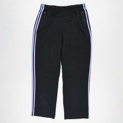 adidas Black Track Trousers Large 44 Waist 79 Inseam Polyester