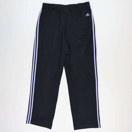 adidas Black Track Trousers Large 44 Waist 79 Inseam Polyester