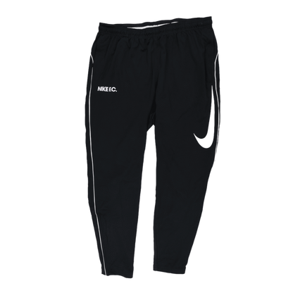 Nike FC Dri-FIT Black Slim Fit Tapered Track Pants Men's Medium 76cm Inseam Polyester