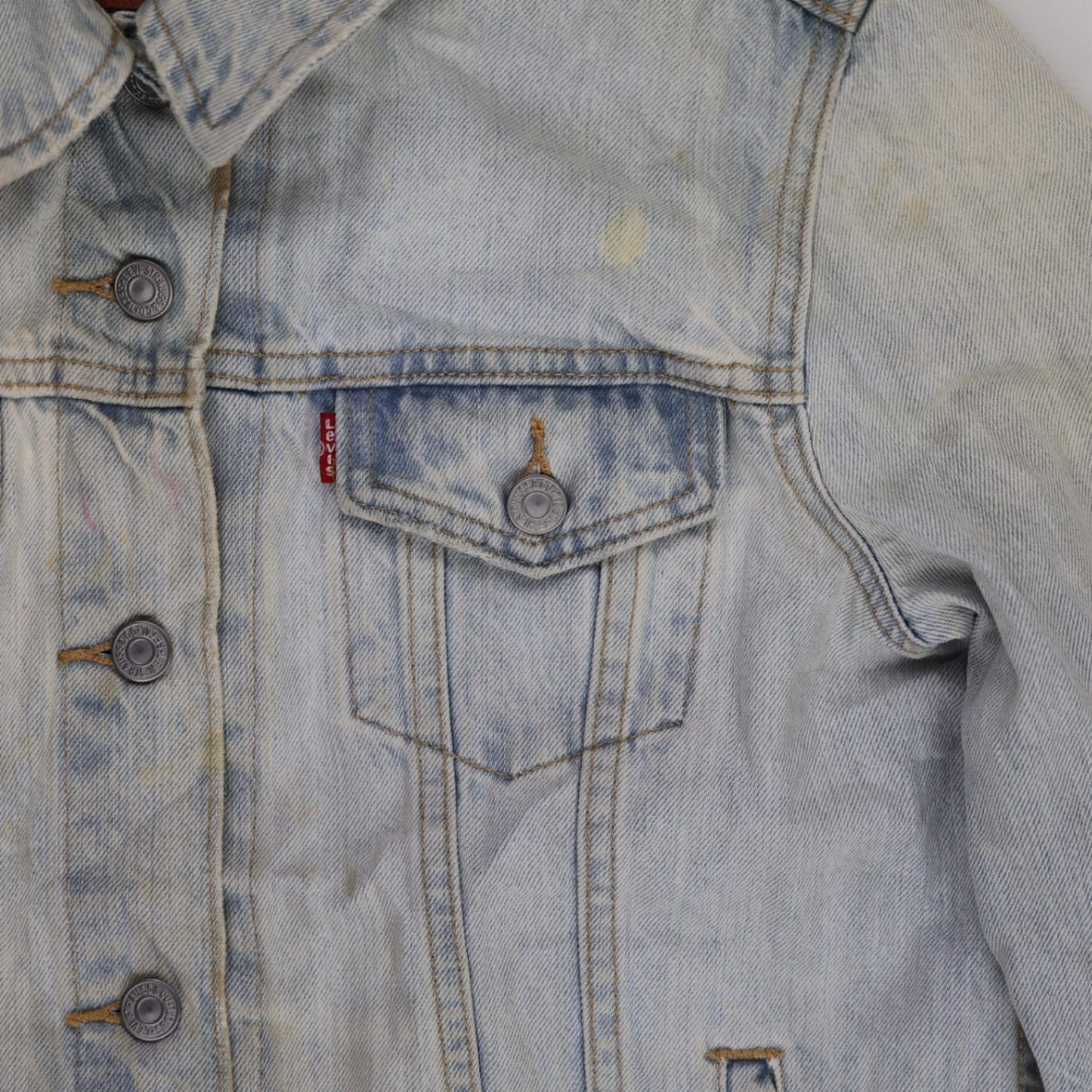 Levi's Vintage Light Blue Denim Trucker Jacket Medium Cotton