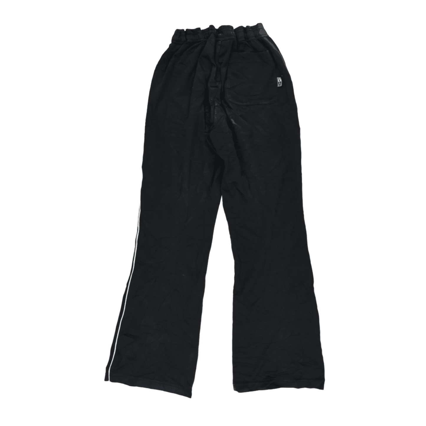 Adidas Black Track Trousers Men's Size L Polyester 80 cm Inseam 40 cm Waist