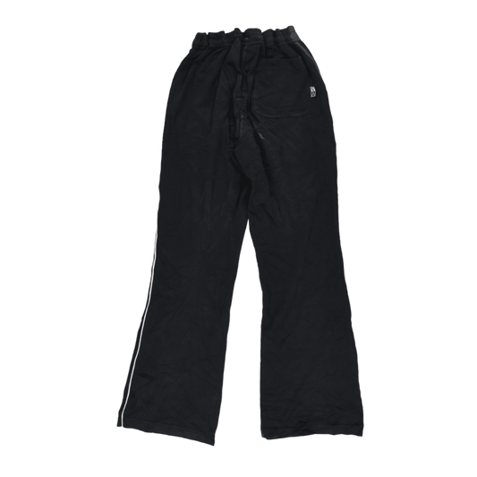 Adidas Black Track Trousers Men's Size L Polyester 80 cm Inseam 40 cm Waist