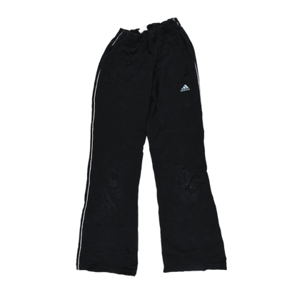 Adidas Black Track Trousers Men's Size L Polyester 80 cm Inseam 40 cm Waist