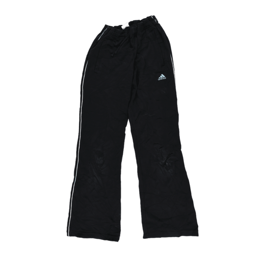 Adidas Black Track Trousers Men's Size L Polyester 80 cm Inseam 40 cm Waist