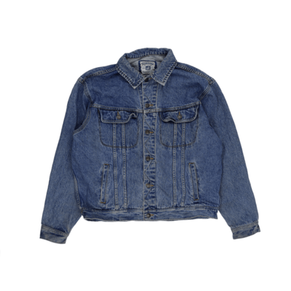 Lee Vintage Denim Jacket Blue Large 100 Percent Cotton Collared