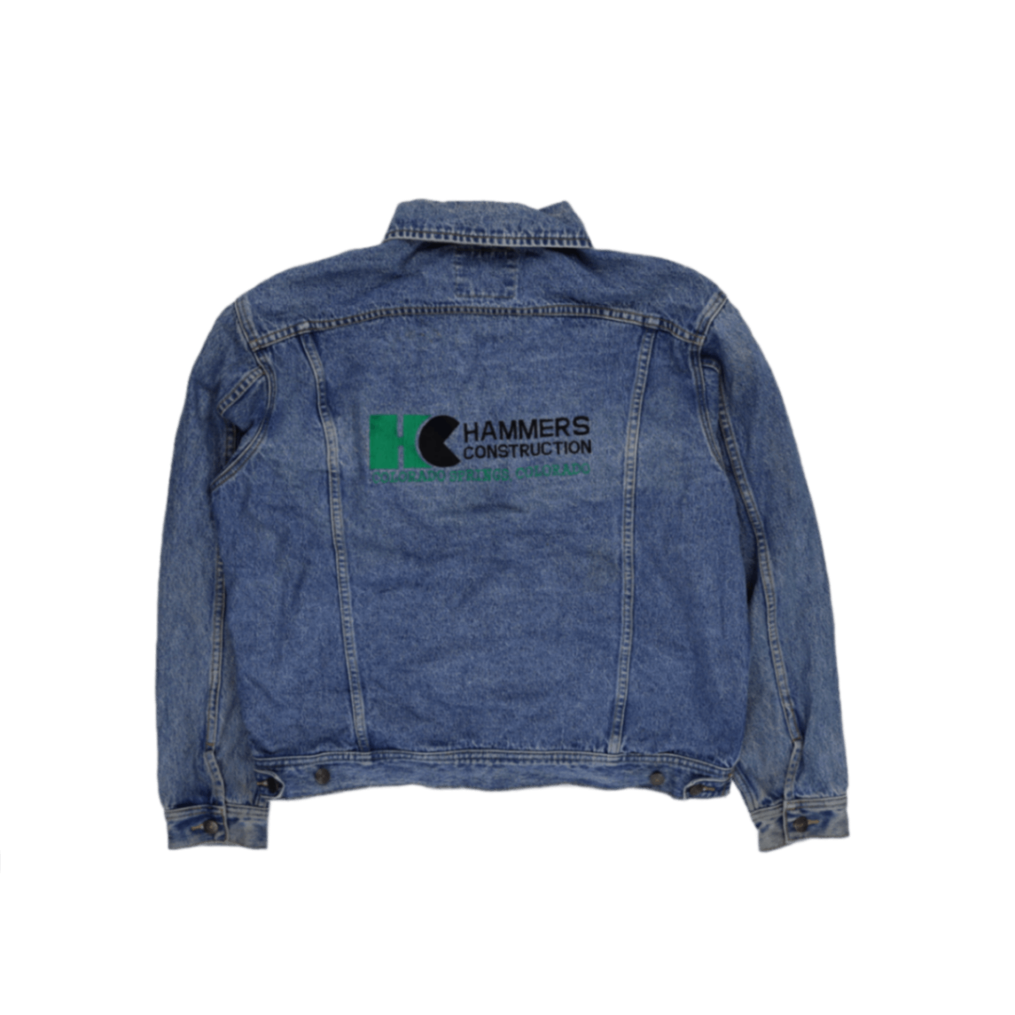 Lee Vintage Denim Jacket Blue Large 100 Percent Cotton Collared