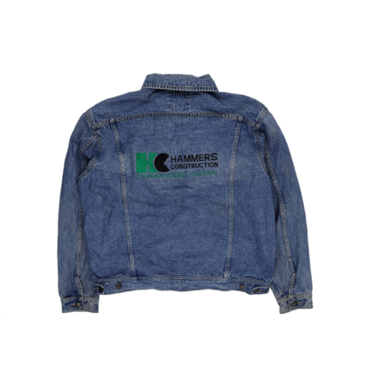 Lee Vintage Denim Jacket Blue Large 100 Percent Cotton Collared