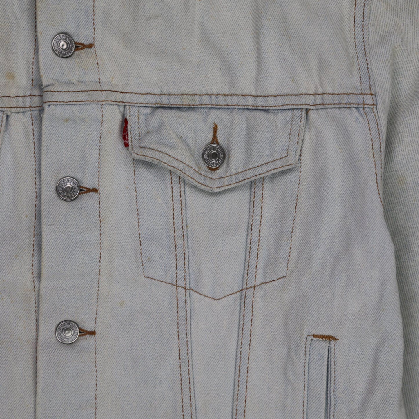 Levi's Vintage Trucker Jacket Light Blue Large Cotton Denim