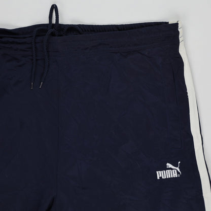 PUMA Navy Blue Track Pants for Men Size Medium 75 cm Inseam Polyester