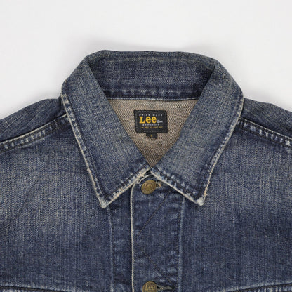 Lee Vintage Blue Denim Trucker Jacket Large Cotton Mens