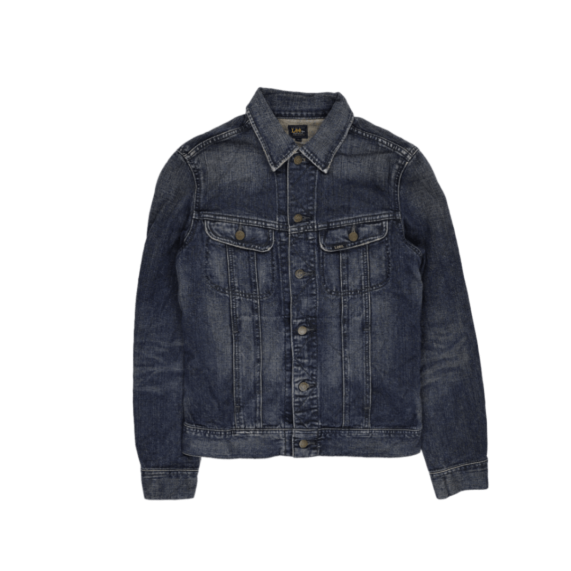 Lee Vintage Blue Denim Trucker Jacket Large Cotton Mens