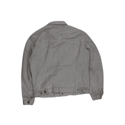 Levi's White Denim Trucker Jacket Size 42 Large 100% Cotton Vintage Men's Clothing