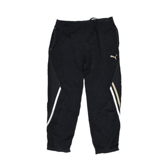 PUMA Black Track Pants Large 76 cm Inseam 40 cm Waist Polyester