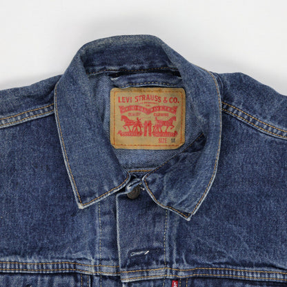Levi's Vintage Blue Denim Trucker Jacket Size Medium Cotton