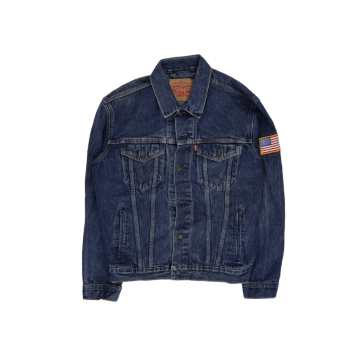 Levi's Vintage Blue Denim Trucker Jacket Size Medium Cotton