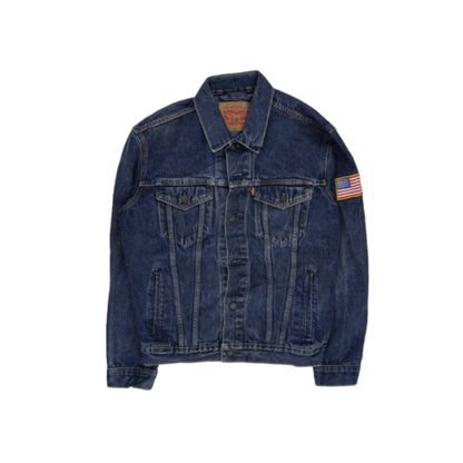 Levi's Vintage Blue Denim Trucker Jacket Size Medium Cotton