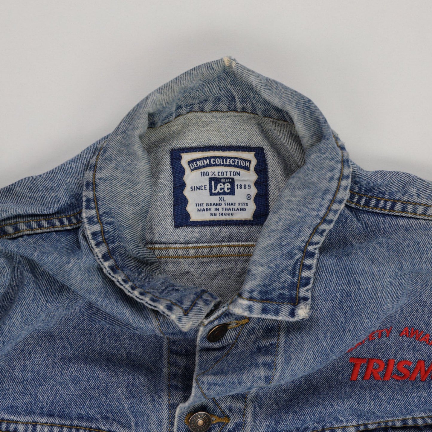Lee Vintage Denim Jacket Blue XL 100% Cotton Collared