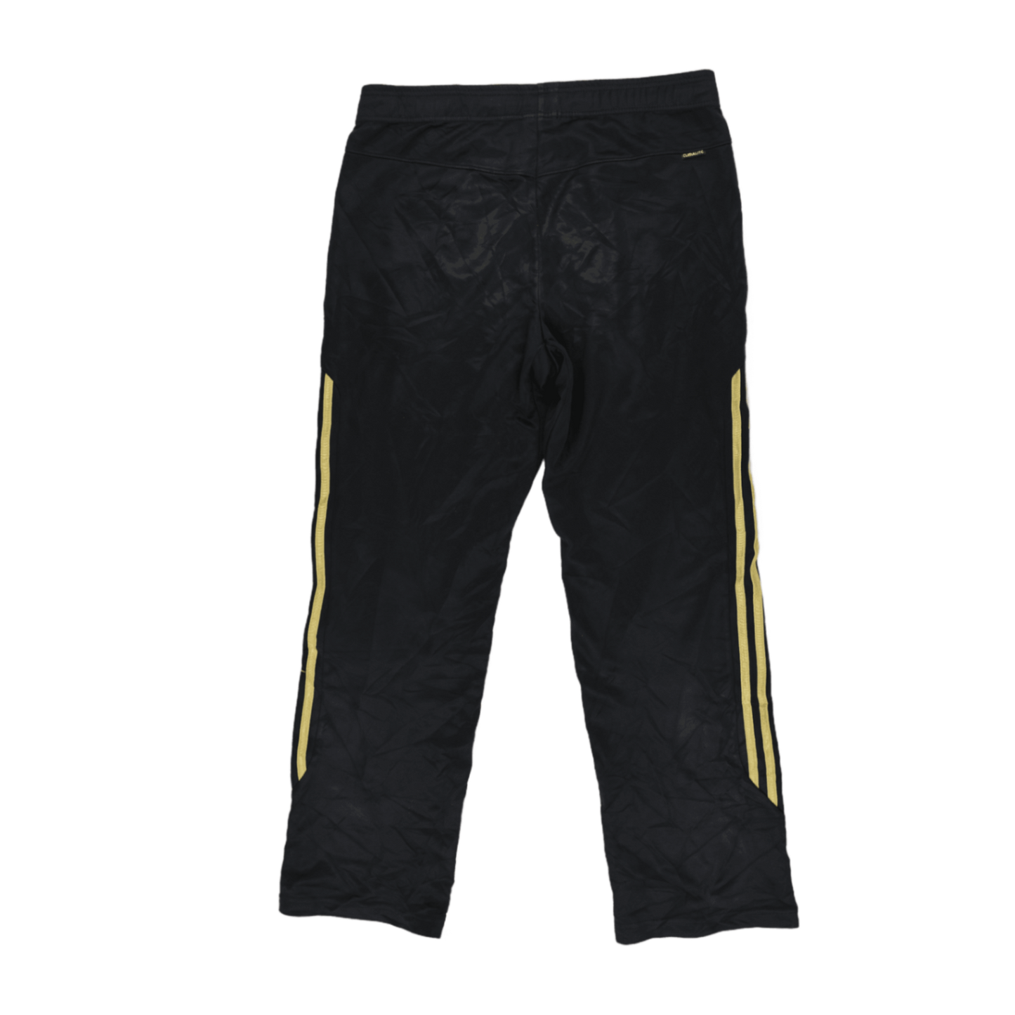 adidas Black Track Trousers Large 78 cm Inseam 38 cm Waist Polyester Mens