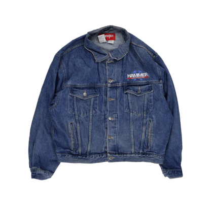 Wrangler Hero Vintage Denim Jacket Blue XL 100 Percent Cotton Collared