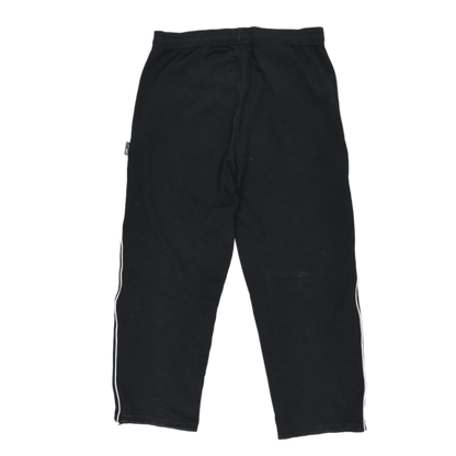 adidas Climalite Black Track Trousers Men Medium 76 cm Inseam 84 cm Waist Polyester