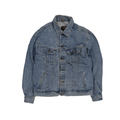 Lee Vintage Denim Jacket Light Blue XL 66 cm Pit to Pit 69 cm Collar to Hem 63 cm Sleeve Length